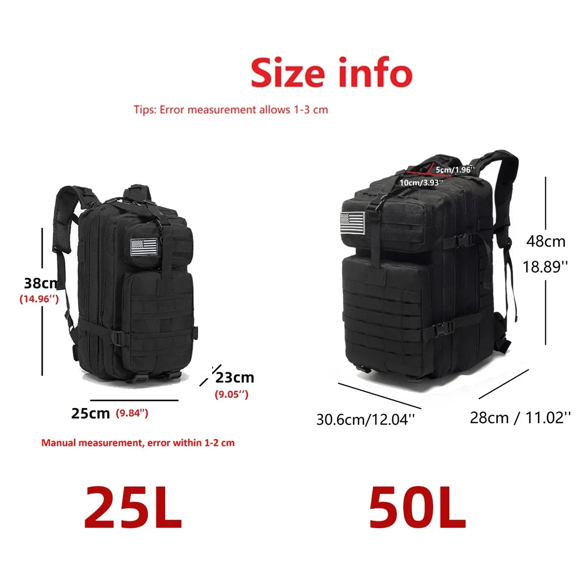 Waterproof Tactical Outdoor Hiking Backpack